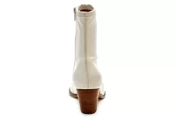 Coconuts Womens Kyra Ankle Western Boot - Bone -Chic Shoe Shop US 01 303526 04
