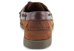 Sperry Mens Leeward Boat Shoe - Brown -Chic Shoe Shop US 01 315143 02