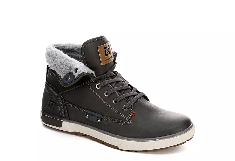 Day Five Mens Mervin Mid Sneaker - Grey 3 Day Five Mens Mervin Mid Sneaker - Grey