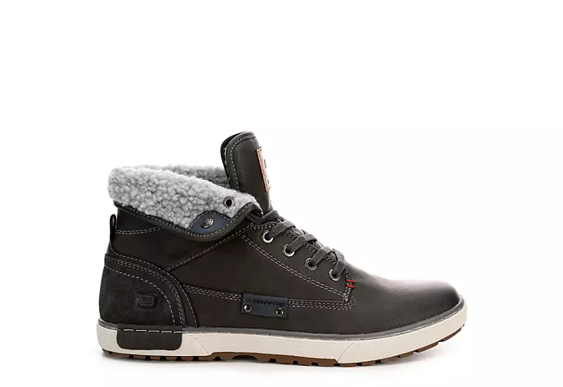 Day Five Mens Mervin Mid Sneaker - Grey 4 Day Five Mens Mervin Mid Sneaker - Grey - Image 2