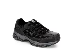 Skechers Mens 77055 Steel Toe Work Shoe - Black