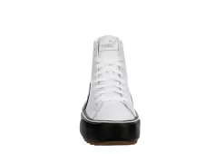 Puma Womens Kaia High Top Platform Sneaker - White -Chic Shoe Shop US 01 400673 02