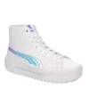 Puma Womens Kaia High Top Platform Sneaker - White