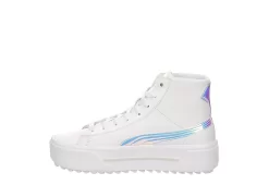 Puma Womens Kaia High Top Platform Sneaker - White 12 Puma Womens Kaia High Top Platform Sneaker - White -Chic Shoe Shop US 01 400758 03