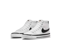 Nike Womens Court Legacy Mid Sneaker - White