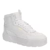 Puma Womens Karmen Rebelle Mid Sneaker - White 2 Puma Womens Karmen Rebelle Mid Sneaker - White -Chic Shoe Shop US 01 401295 00