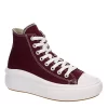 Converse Womens Chuck Taylor All Star Move High Top Sneaker - Burgundy -Chic Shoe Shop US 01 401341 00