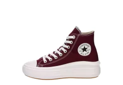 Converse Womens Chuck Taylor All Star Move High Top Sneaker - Burgundy -Chic Shoe Shop US 01 401341 03