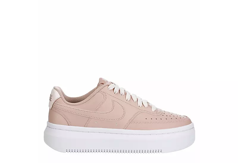 Nike Womens Court Vision Alta Sneaker - Pink 4 Nike Womens Court Vision Alta Sneaker - Pink - Image 2