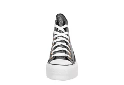 Converse Womens Chuck Taylor All Star High Top Platform Sneaker - Black -Chic Shoe Shop US 01 401474 02