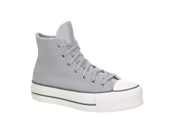Converse Womens Chuck Taylor All Star High Top Platform Sneaker - Pale Grey