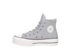 Converse Womens Chuck Taylor All Star High Top Platform Sneaker - Pale Grey -Chic Shoe Shop US 01 401481 03