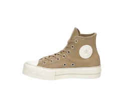 Converse Womens Chuck Taylor All Star High Top Platform Sneaker - Khaki -Chic Shoe Shop US 01 401482 03