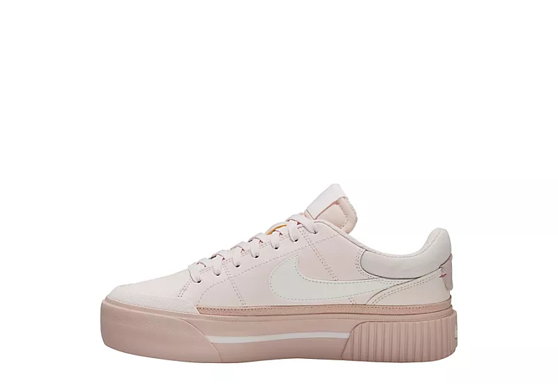 Nike Womens Court Legacy Lift Sneaker - Pale Pink 5 Nike Womens Court Legacy Lift Sneaker - Pale Pink - Image 3
