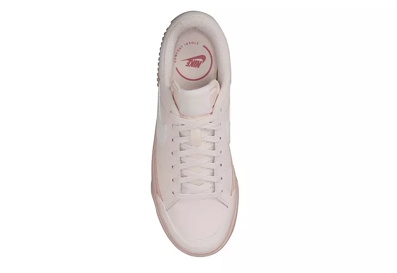 Nike Womens Court Legacy Lift Sneaker - Pale Pink 6 Nike Womens Court Legacy Lift Sneaker - Pale Pink - Image 4