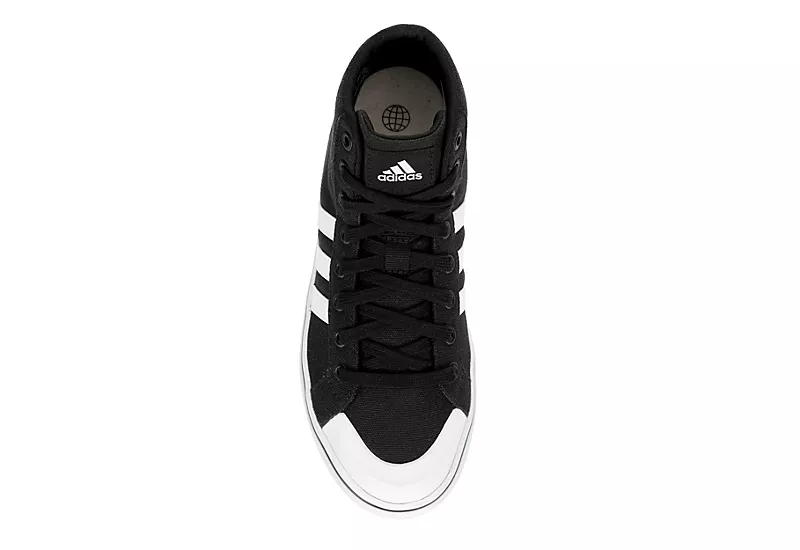 Adidas Womens Bravada 2.0 Mid Sneaker - Black 8 Adidas Womens Bravada 2.0 Mid Sneaker - Black - Image 6