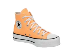 Converse Womens Chuck Taylor All Star High Top Platform Sneaker - Orange