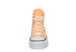 Converse Womens Chuck Taylor All Star High Top Platform Sneaker - Orange -Chic Shoe Shop US 01 401714 02