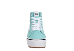 Vans Womens Filmore High Top Tapered Platform Sneaker - Aqua -Chic Shoe Shop US 01 401766 02