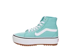 Vans Womens Filmore High Top Tapered Platform Sneaker - Aqua -Chic Shoe Shop US 01 401766 03