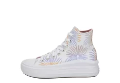 Converse Womens Chuck Taylor All Star Move High Top Sneaker - White -Chic Shoe Shop US 01 401774 03