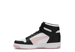 Puma Womens Rebound Lay Up Sneaker - White 11 Puma Womens Rebound Lay Up Sneaker - White -Chic Shoe Shop US 01 401829 02