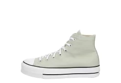 Converse Womens Chuck Taylor All Star High Top Platform Sneaker - Pale Green -Chic Shoe Shop US 01 401834 03