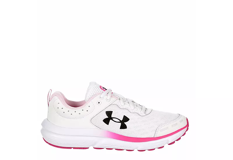 Under Armour Womens Charged Assert 10 Running Shoe - White 4 Under Armour Womens Charged Assert 10 Running Shoe - White - Image 2