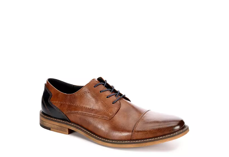 Restoration Mens Lowry Oxford - Cognac 3 Restoration Mens Lowry Oxford - Cognac