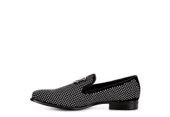 Stacy Adams Mens Swagger Studded Slip On Oxford - Black -Chic Shoe Shop US 01 420069 03