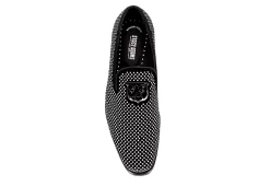 Stacy Adams Mens Swagger Studded Slip On Oxford - Black -Chic Shoe Shop US 01 420069 05