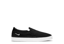 Nike Womens Court Legacy Slip On Sneaker - Black -Chic Shoe Shop US 01 430391 01