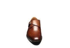 Florsheim Mens Sorrento Plain Toe Single Monk Strap Oxford - Cognac -Chic Shoe Shop US 01 500807 02