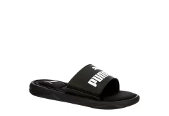 Puma Mens Royal Cat Memory Slide Sandal - Black