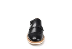 Thomas & Vine Mens Ransom Monk Strap Oxford - Black -Chic Shoe Shop US 01 501656 02