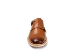 Thomas & Vine Mens Ransom Monk Strap Oxford - Cognac -Chic Shoe Shop US 01 501657 02
