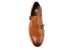 Thomas & Vine Mens Ransom Monk Strap Oxford - Cognac -Chic Shoe Shop US 01 501657 05