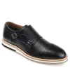 Thomas & Vine Mens Thatcher Monk Strap Oxford - Black -Chic Shoe Shop US 01 501670 00