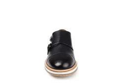 Thomas & Vine Mens Thatcher Monk Strap Oxford - Black -Chic Shoe Shop US 01 501670 02