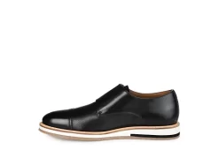 Thomas & Vine Mens Thatcher Monk Strap Oxford - Black -Chic Shoe Shop US 01 501670 03