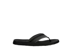 Day Five Mens Board Walk Flip Flop Sandal - Black -Chic Shoe Shop US 01 501729 01