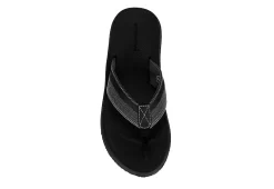 Day Five Mens Board Walk Flip Flop Sandal - Black -Chic Shoe Shop US 01 501729 05