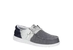 Heydude Mens Wally Slip On Sneaker - Navy