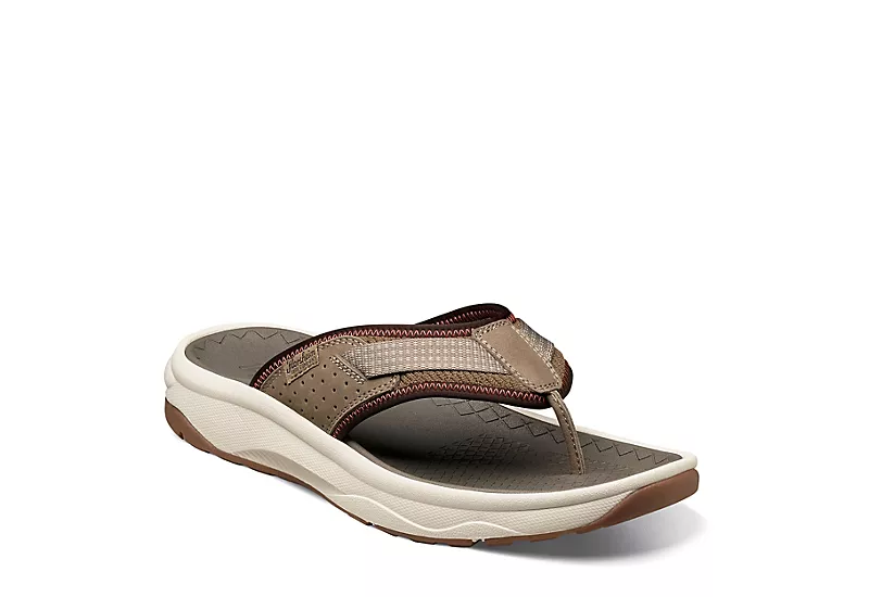 Florsheim Mens Tread Lite Flip Flop Sandal - Taupe 3 Florsheim Mens Tread Lite Flip Flop Sandal - Taupe