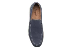 Florsheim Mens Montigo Canvas Venetian Loafer Oxford - Navy -Chic Shoe Shop US 01 502198 05
