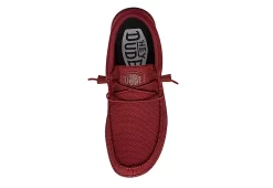 Heydude Mens Wally Slip On Sneaker - Red 13 Heydude Mens Wally Slip On Sneaker - Red -Chic Shoe Shop US 01 502323 04