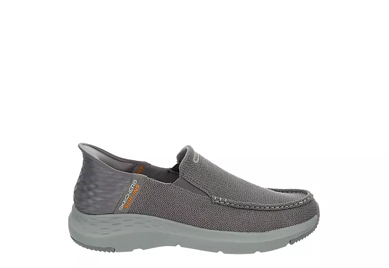 Skechers Mens Slip-ins Parson Slip On Sneaker - Grey 4 Skechers Mens Slip-ins Parson Slip On Sneaker - Grey - Image 2