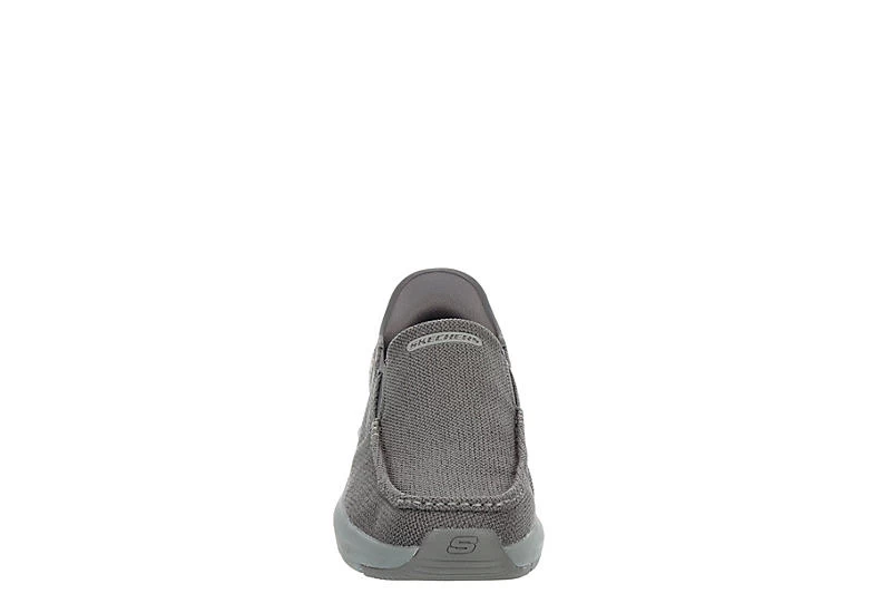 Skechers Mens Slip-ins Parson Slip On Sneaker - Grey 5 Skechers Mens Slip-ins Parson Slip On Sneaker - Grey - Image 3