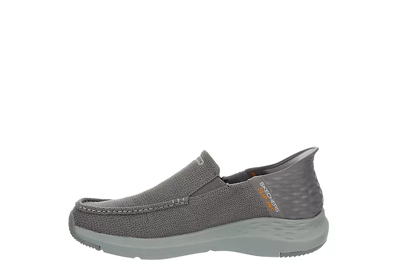 Skechers Mens Slip-ins Parson Slip On Sneaker - Grey 6 Skechers Mens Slip-ins Parson Slip On Sneaker - Grey - Image 4