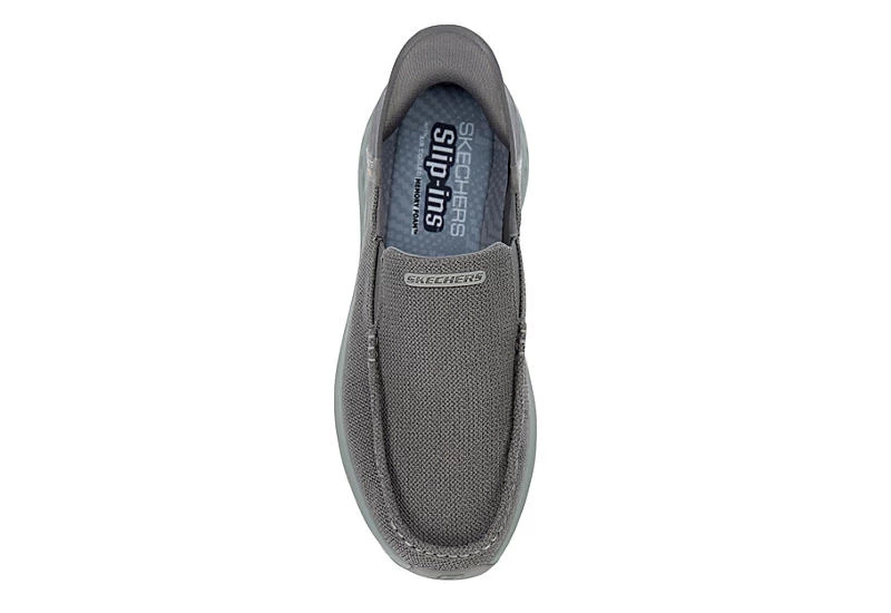 Skechers Mens Slip-ins Parson Slip On Sneaker - Grey 8 Skechers Mens Slip-ins Parson Slip On Sneaker - Grey - Image 6